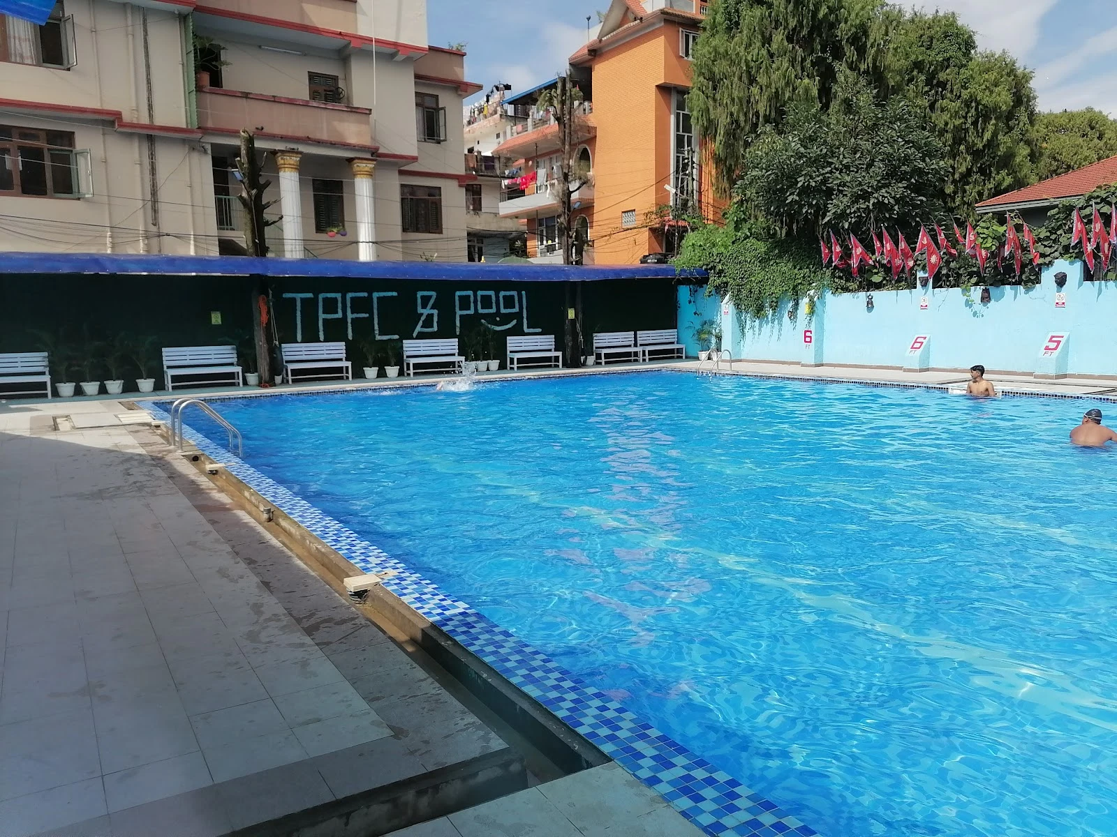 Swimming pool at Tahachal Physical Fitness Center in Puja Marg, Tahachal, Kathmandu.