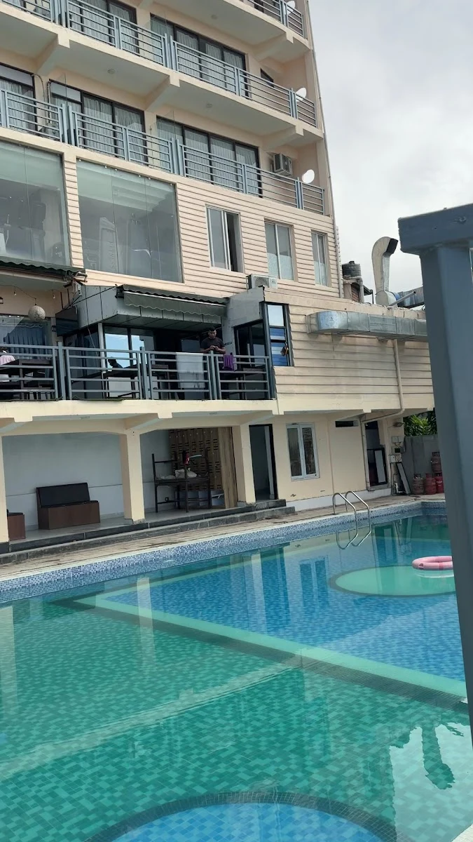 Swimming pool at Hotel Murchunga International in Dhankuta.