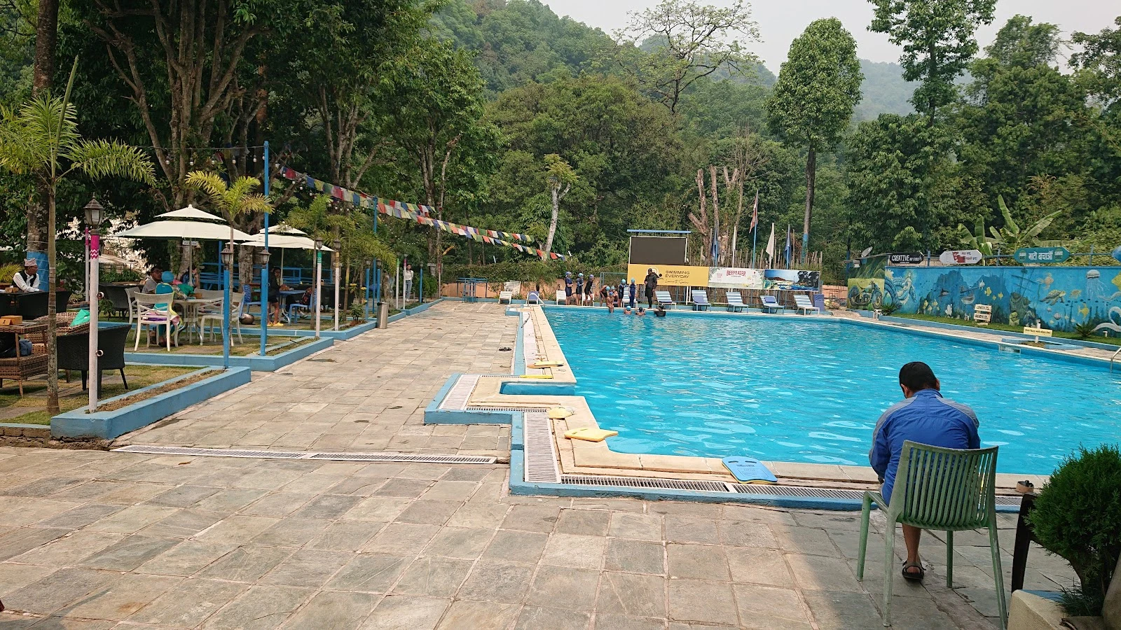 Swimming pool at Forest Sports Arena in Bulaudi, Pokhara.