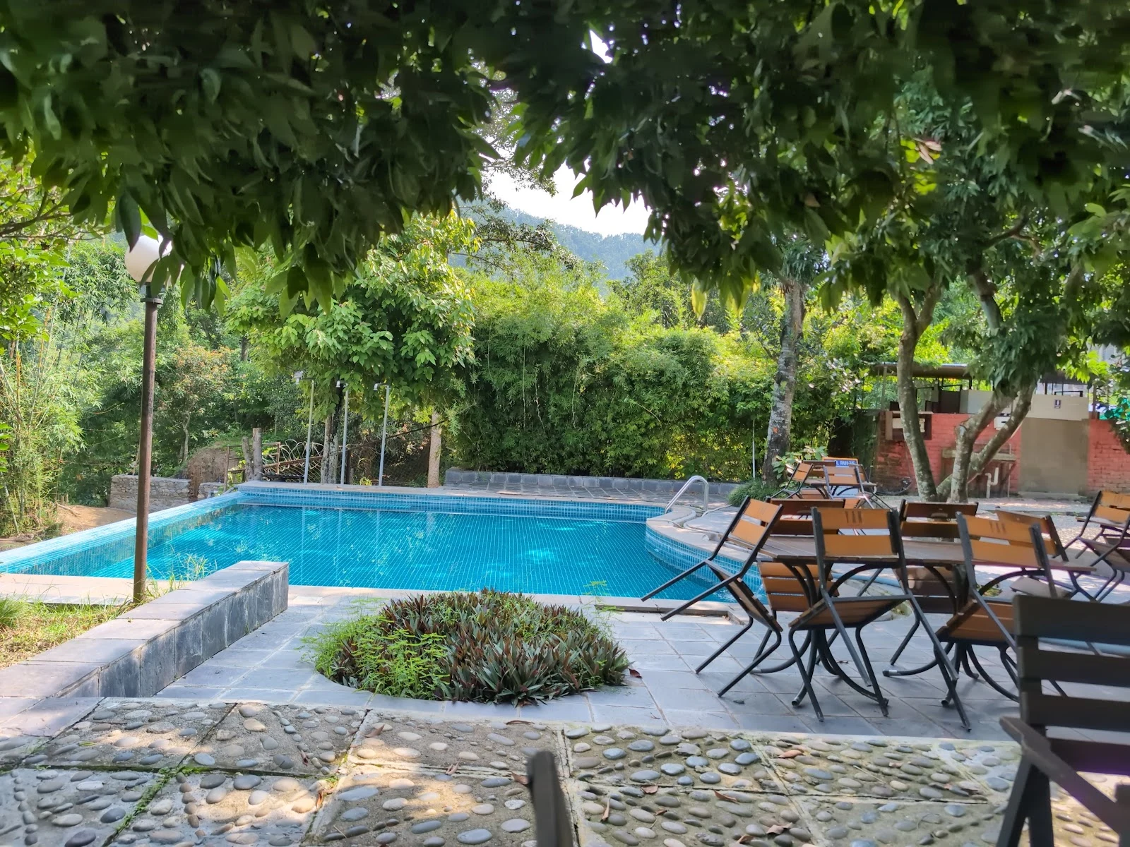 Swimming pool at Holy Himalaya Resort Kurintar in Darechok, Kurintar, Chitwan.
