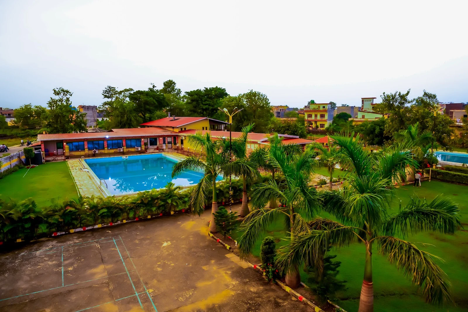 Swimming pool at Hotel Pauwa Bhairahawa in Siddharthanagar, Bhairahawa, Rupandehi.