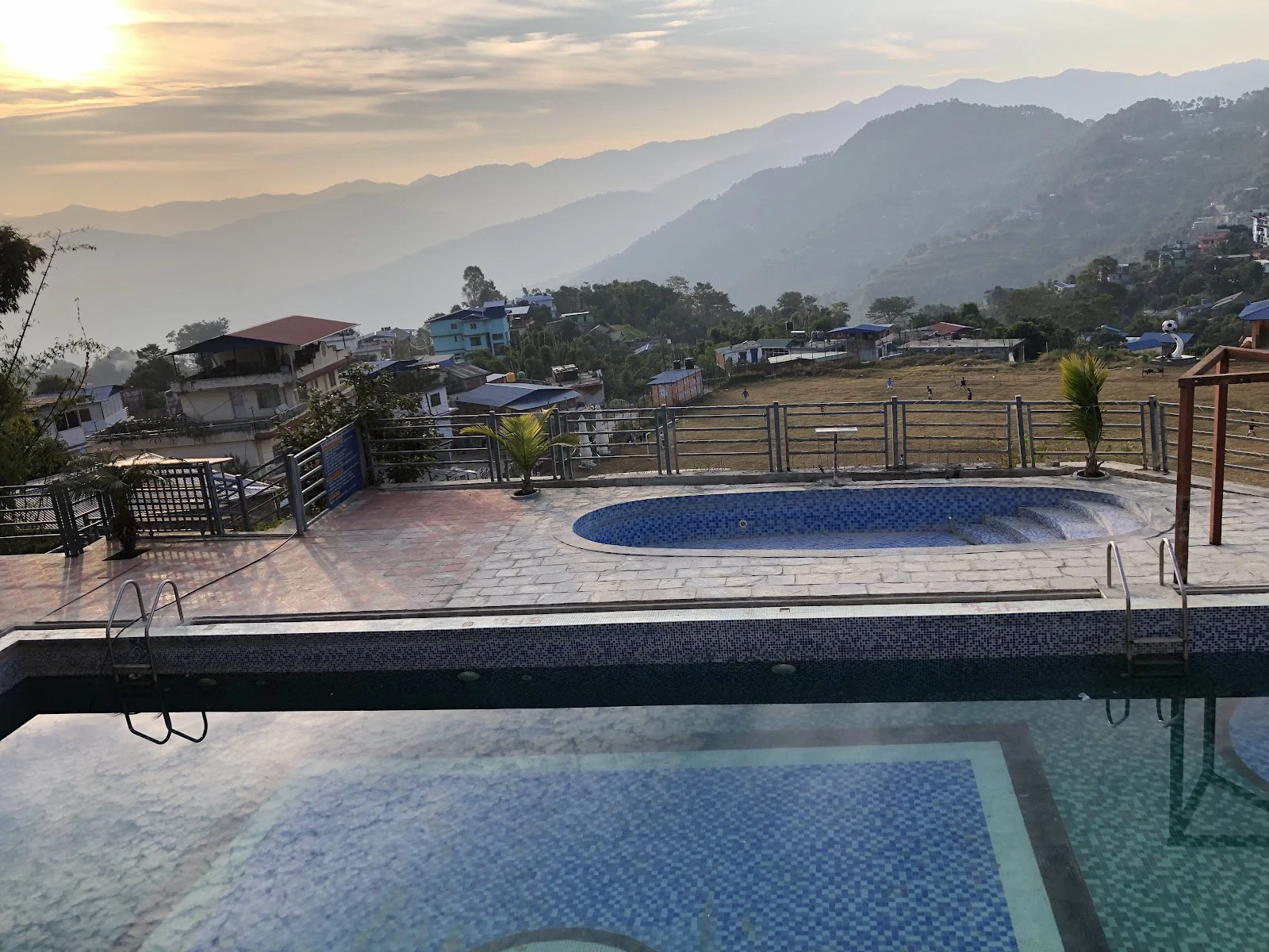 Swimming pool at Hotel Murchunga International in Dhankuta.