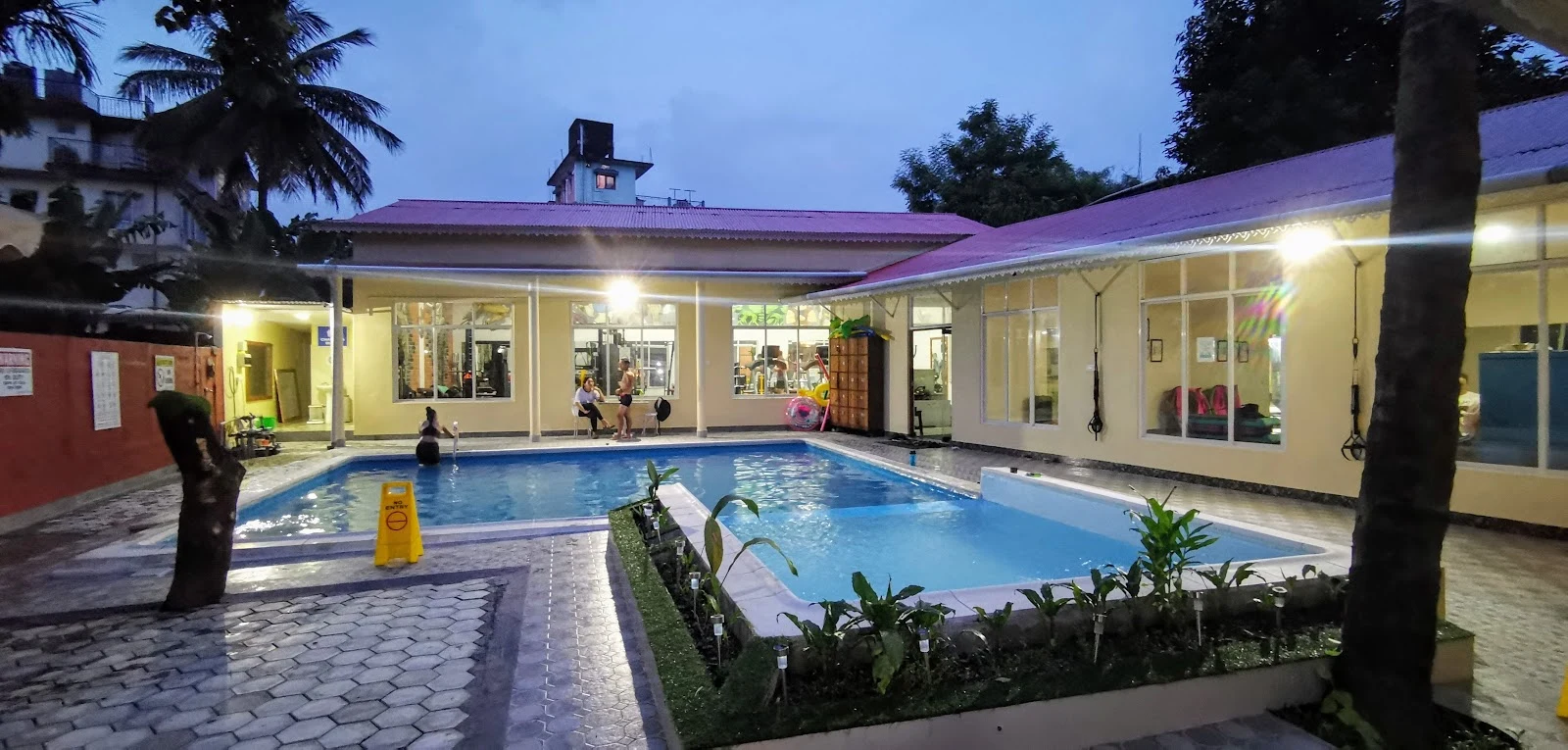 Swimming pool at Jhuna’s Fitness and Wellness in Bikash Marg, Dharan.